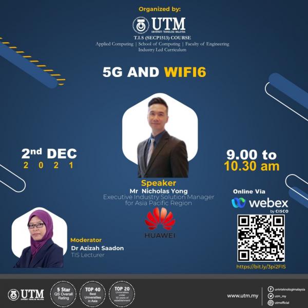 The talk was given by Mr. Nicholas Yong from Huawei