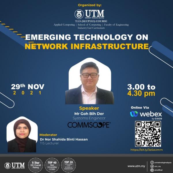 The talk was given by Mr. Goh Bih Der from COMMSCOPE