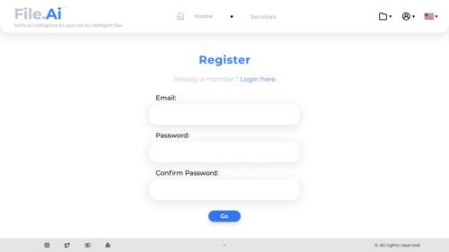 Sign Up page
