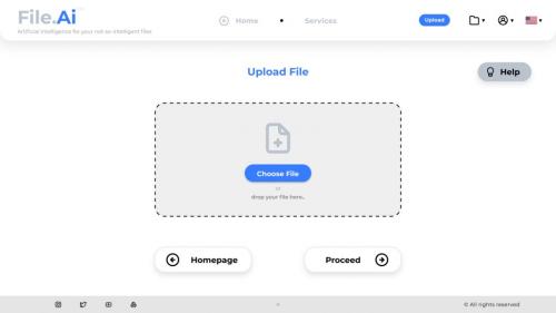 Upload Page after selecting a decision to use a new file