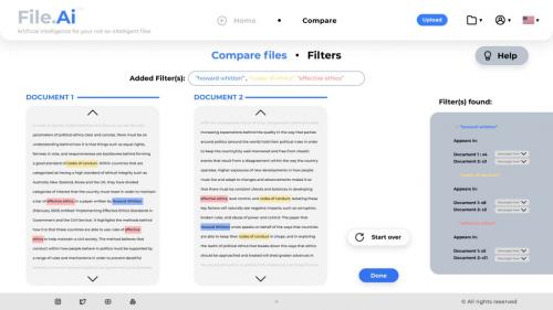 Compare files service