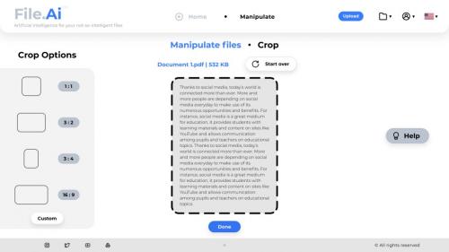 Crop files service
