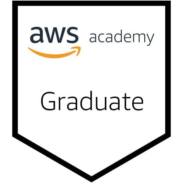 This is a badge showing that I completed an AWS (Amazon web service ) course which world's most comprehensive cloud computing