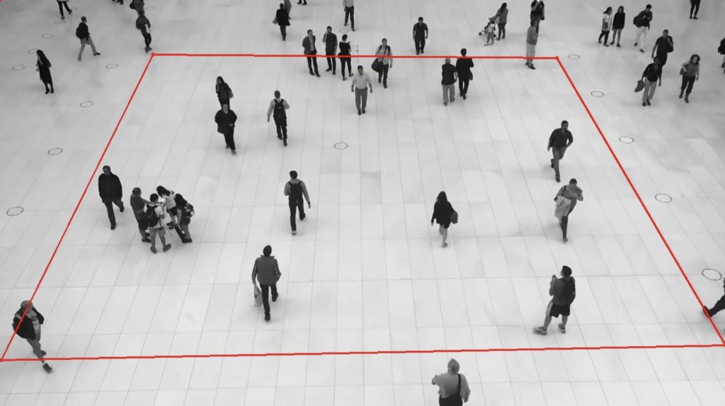 Chosen 4 points connected in line