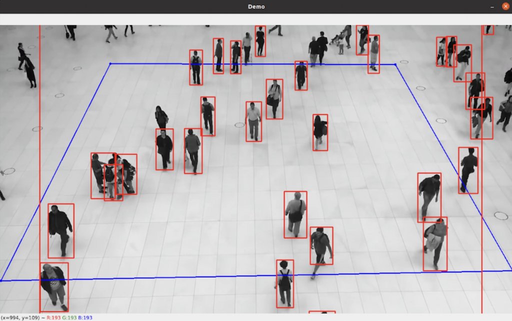 Person detection on original video