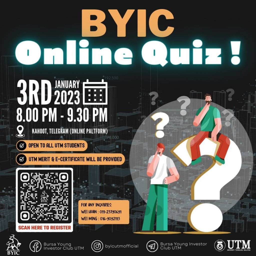 BYIC ONLINE QUIZ - MyePortfolio@UTM
