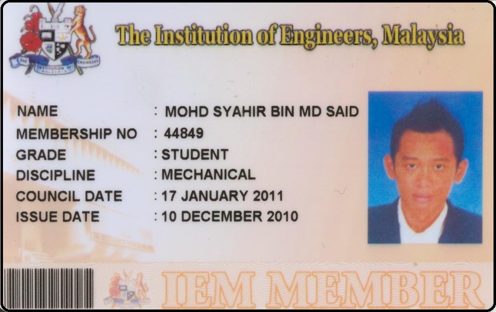 I have register as a student members of IEM