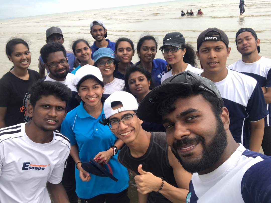 With seniors and batchmates