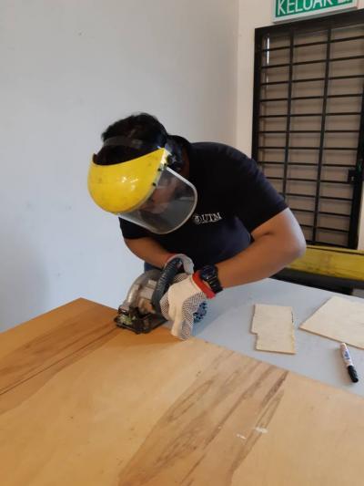 Cutting plywood