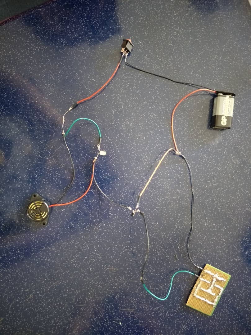 The circuit for the Rain Alarm