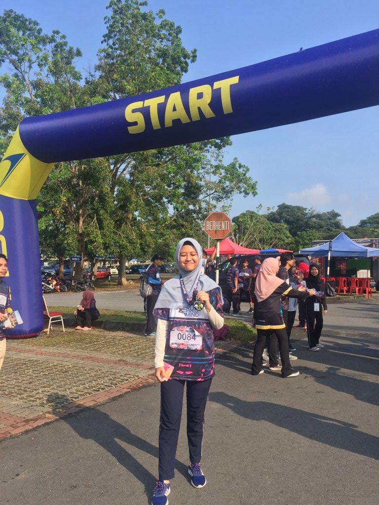 I joined the 5 KM run with my friends