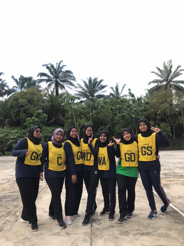 My friends and I joined the netball competition