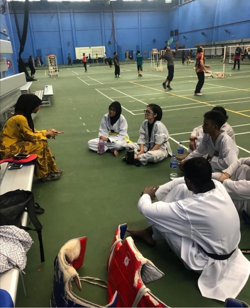 After-training meeting with our advisor