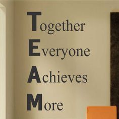 Teamwork Wall Decal Definition of TEAM Office Lettering.jfif
